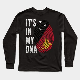 IT'S IN MY DNA Papua New Guinea Flag Men Women Kids Long Sleeve T-Shirt